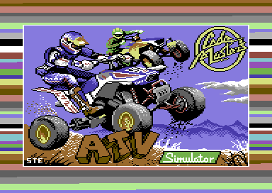 copertina di caricamento di un vecchio video games del commodore 64